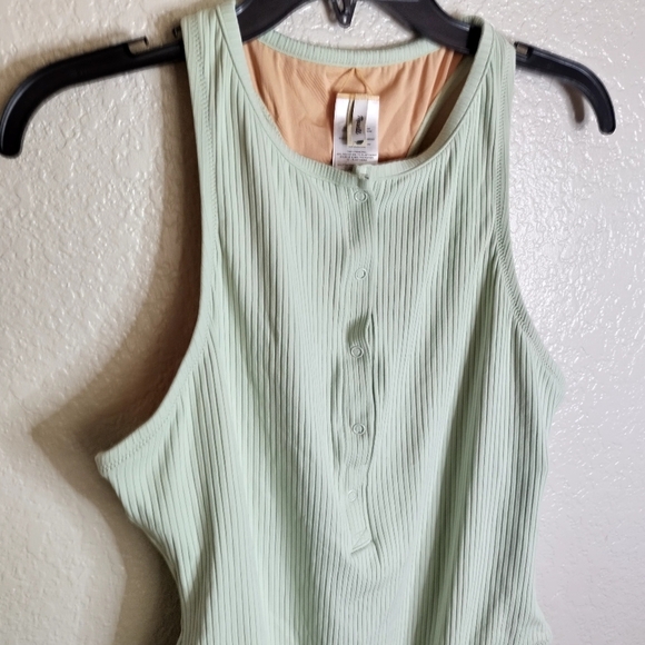 NWT Madewell Ribbed Snap-Front One-Piece Swimsuit Sz Xl - Picture 3 of 6